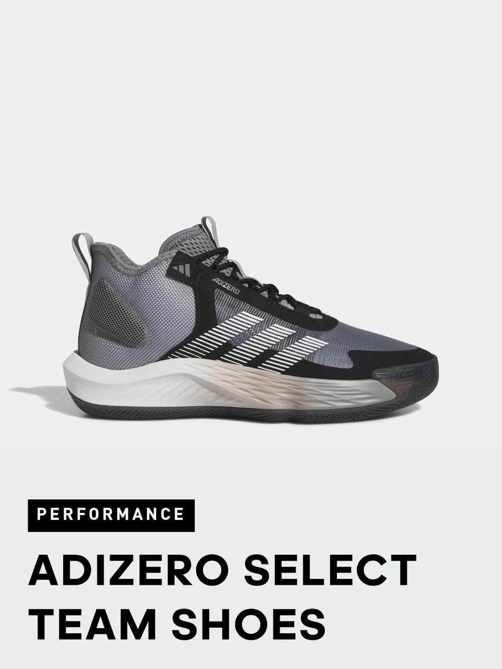 Adidas Adizero Select Team Shoes - Grey/Black